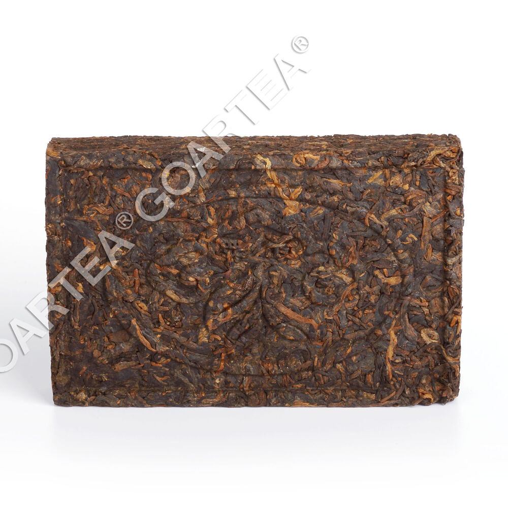 250g Yunnan Pu'er Puer puerh Ripe Brick Tea Bulang Mount Aged Golden Bud