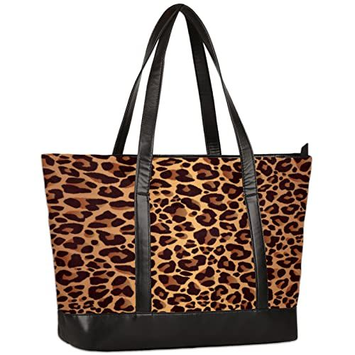 Laptop Tote Bag for Women 15.6 inch Leopard Cheetah A:cheetah Skin
