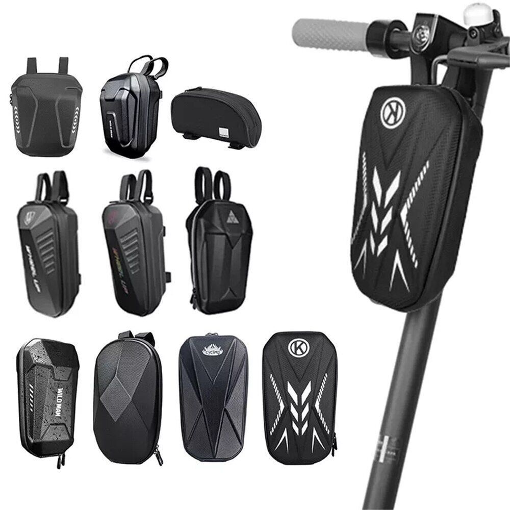 Universal Electric Scooter Head Handle Storage Bag Waterproof EVA PU 5 L Black