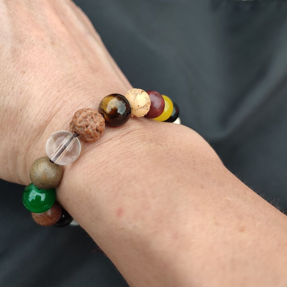Bodhi Mala Monk Tibetan Rosary Buddha Amitabha Praying Multiple Colors Bracelet