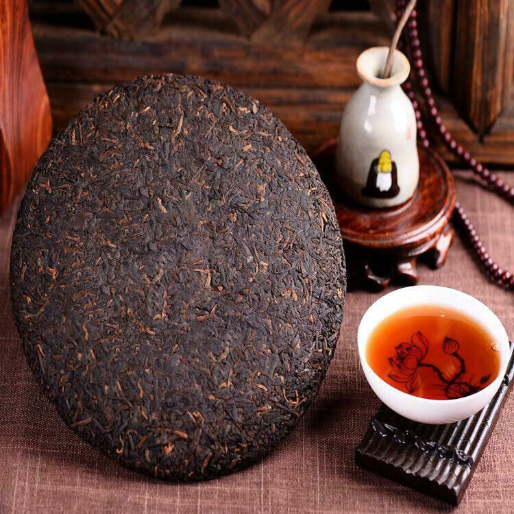 357g Premium Puer Tea Ripe Yunnan Qizi Cake Organic Old Tree Pu-erh Tea Cooked