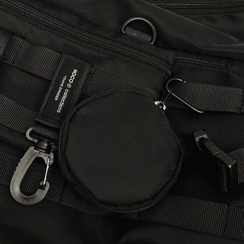 Functional style Shoulder Black Crossbody Bags Men Women's Techwear Postman