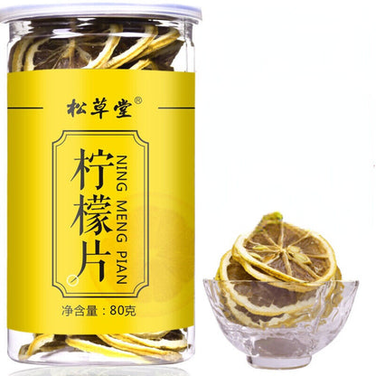 80g Drying Lemon Slices Chinese Top Lemon Bubble Tea Healthy Ningmeng Herbal Tea