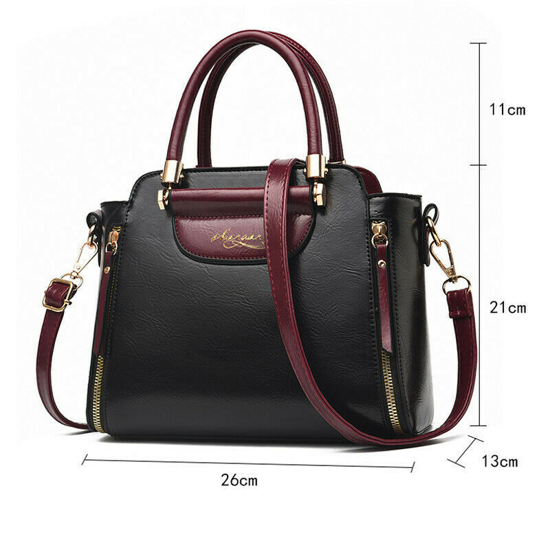 New Women's PU Leather Bag Tote Purse Shoulder Messenger Satchel Handbag