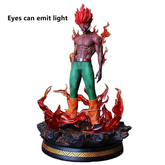 Anime Naruto Shippuden GK Might Guy Eight Gates PVC Action Figure Model Statue