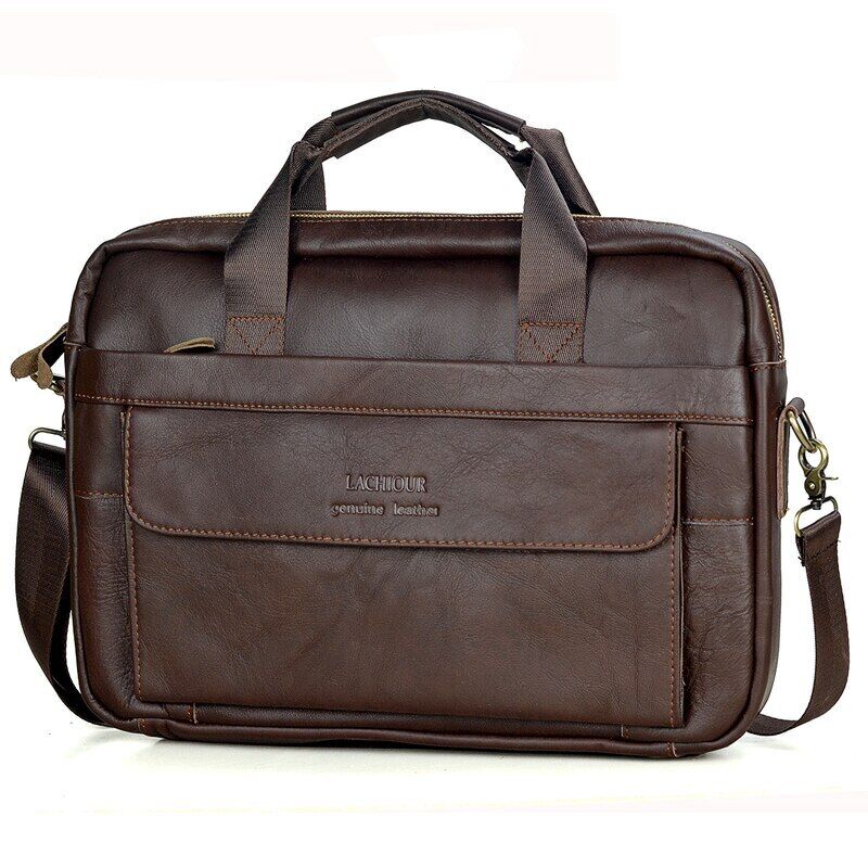 Men Genuine Leather Handbags Leather Travel Bags Men's Crossbody Shoulder Bag