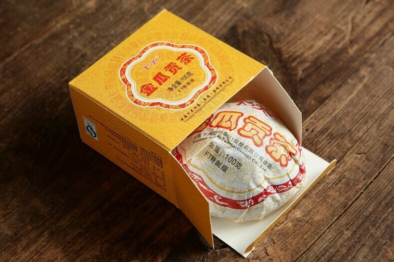 Golden Melon Royal Tribute Tuo FT * 2013 XiaGuan Pu-erh Tea Raw TuoCha 100g