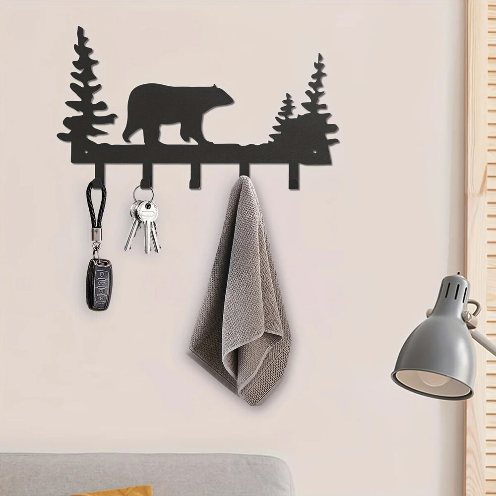 CIFBUY Metal Silhouette Key Hooks, Household Multi-Purpose Clothes Bag Key Hooks