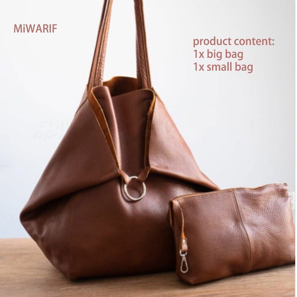 Leather Shouder Bags Handbag Laptop Tote Soft Bag Women Woman Wind Bag