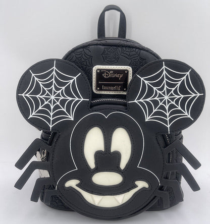 Disney Glow in the Dark Spider Mickey Mini Backpack Gift Cute Loungefly Bag