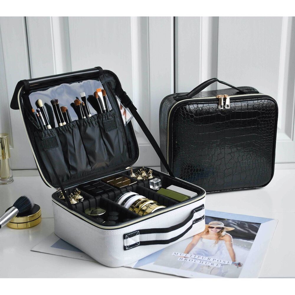 Pattern Cosmetic Bag Partition Multi Functional Traveling Storage Makeup Cases