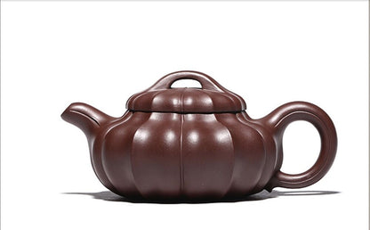 300cc Handmade Purple Clay Tea Pot in Yixing, China BianLingHua Hu Tea Pot-