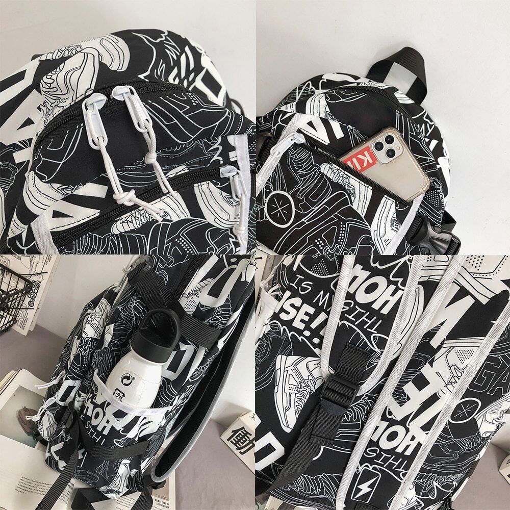 Girl Male School Bag Men Backpack Women Boy Bag Nylon Ladies Student