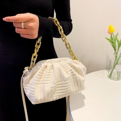 women towel embossed clutch bag handbag clutch bag capacity striped bag