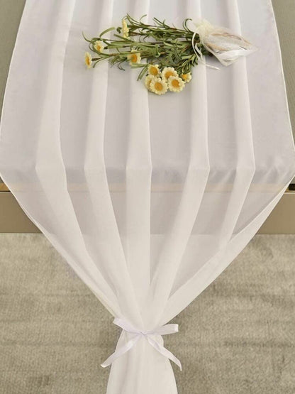 Wedding Table Runner 70x500cm Polyester Flowing Romantic Dusty Rose Party Decors