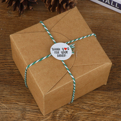 500pcs/roll round thank you for your order sealing stickers gifts bag labelR-ca