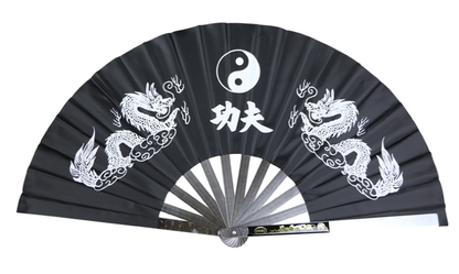 Metal Stainless Steel Folding Fan Mulan Kung Fu Martial Arts Tai Chi Fan New