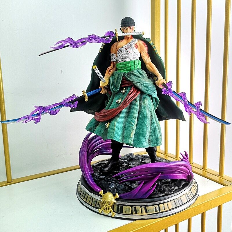 Anime One Piece Gk Bath Blood Roronoa Zoro PVC Action Figure Statue Toy 35cm