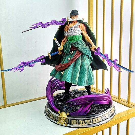 Anime One Piece Gk Bath Blood Roronoa Zoro PVC Action Figure Statue Toy 35cm