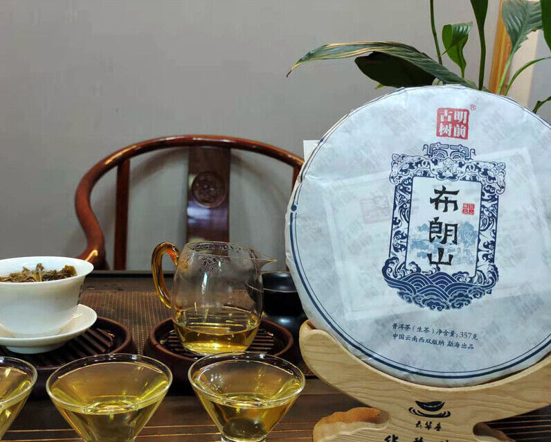 Puerh Tea Brown Mountain Wuzhai First Spring Puerh Raw Tea Cake 357g/12.59oz