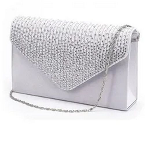 Shoulder Bag Masonry Ladies Satin Clutch Shiny Handbag Wedding Bag Fashion Women
