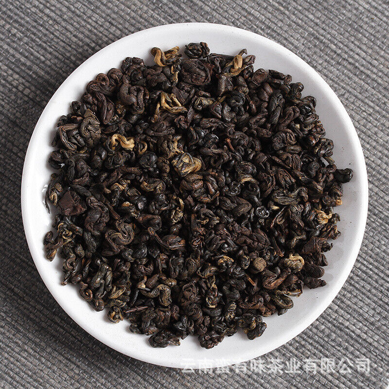 500g Black Tea Yunnan Fengqing Dian Hong Kung Fu Black Tea Two Leaves Red Conch