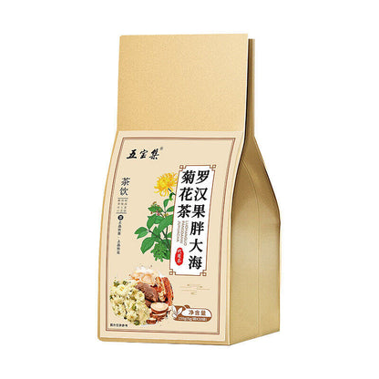 Monk Fruit Chrysanthemum Scaphium Scaphigerum Health Caring Tea 150g 罗汉果菊花胖大海养生茶