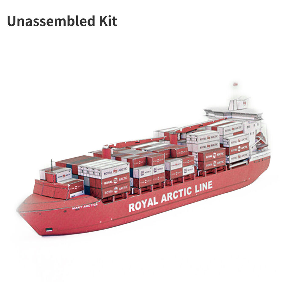 1:400 Danish Container Ship Mary Arctica Paper Ship Paper Model Unassembled Kit