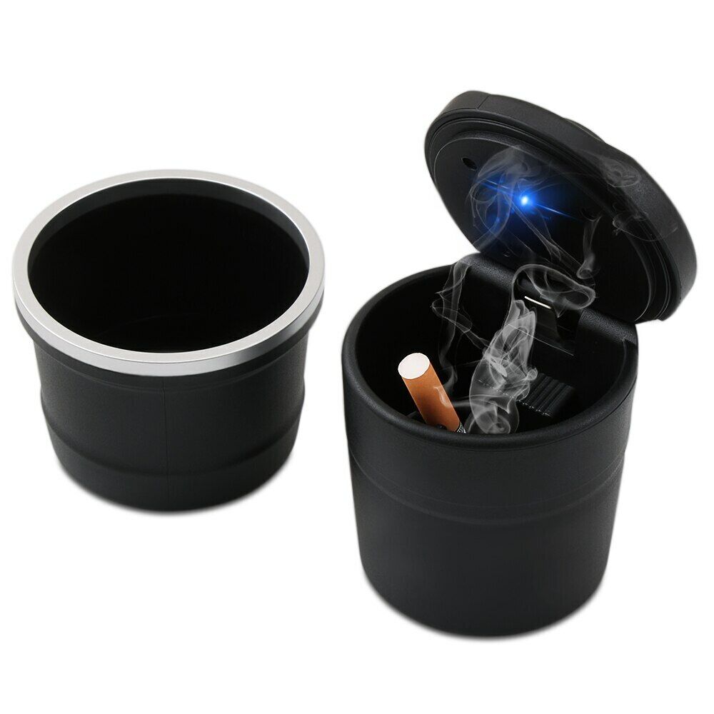 Multi-function Auto Interior Supplies LED Car Ashtray Garbage Storage Container