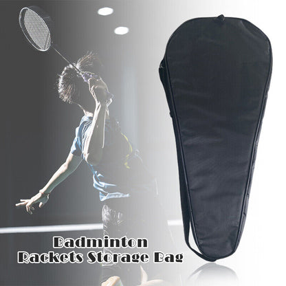 Badminton Racket Storage Bag Portable Zipper Sports Pocket Shoulder Bag 1pcs