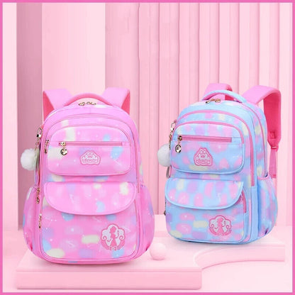 Girl Children Backpack School Bag Back Pack Pink Kid Child Schoolbag Class Kit