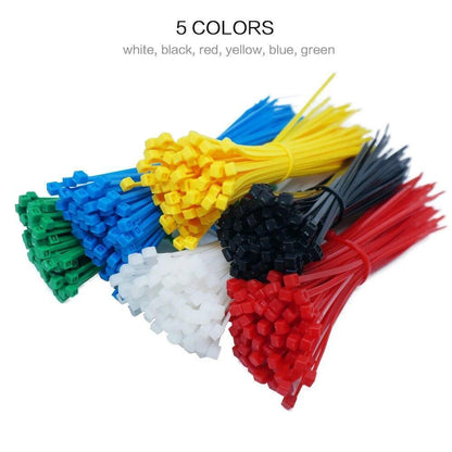 100 Pcs 2.5mm*150mmSelf Locking Nylon Cable Ties Plastic Zip Tie Binding Wrap