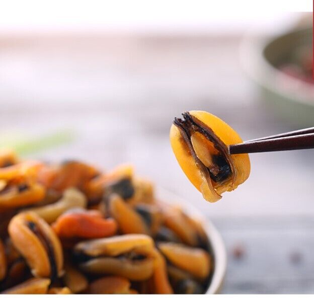 Snacks Chinese Food Seafood Dried Mussel Haihong中国小吃贻贝壳菜青口贝干货 海虹淡菜干 health food