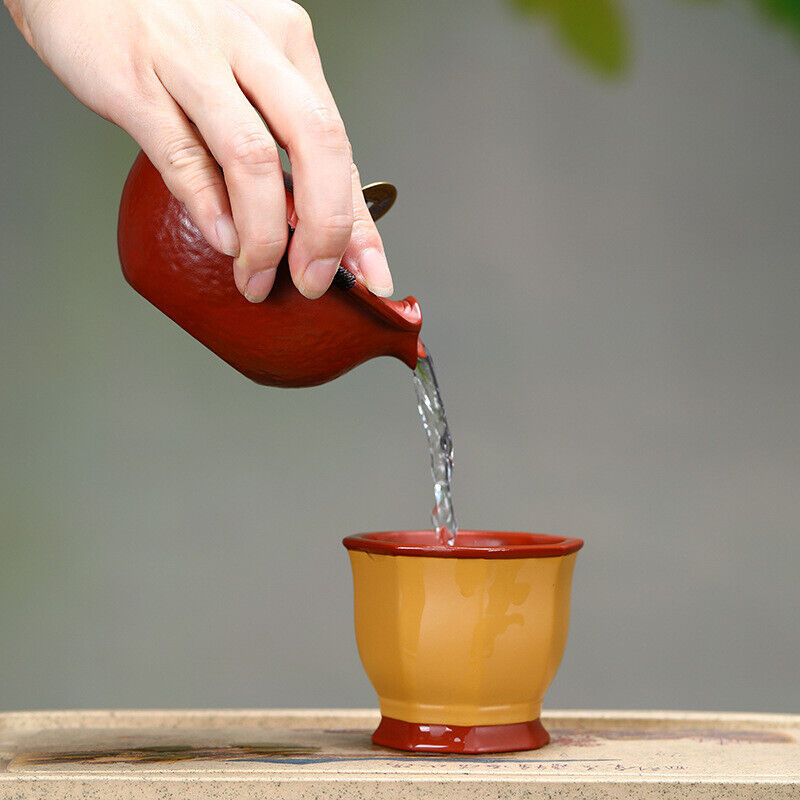 Handmade Tea Pot Turtle Design Real Yixing Zisha Clay Pot Ball Shaped Infuser