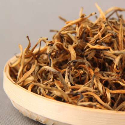 500g Yunnan Top Gold Wire Dian Hong Tea Red Single Bud Organic Black Tea