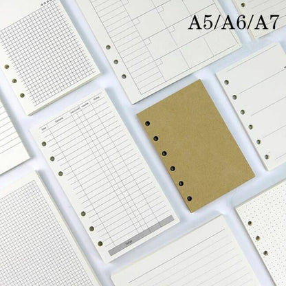 45 Sheets Notebook Business A5 A6 Loose Leaf Refill Spiral Binder Inside Page