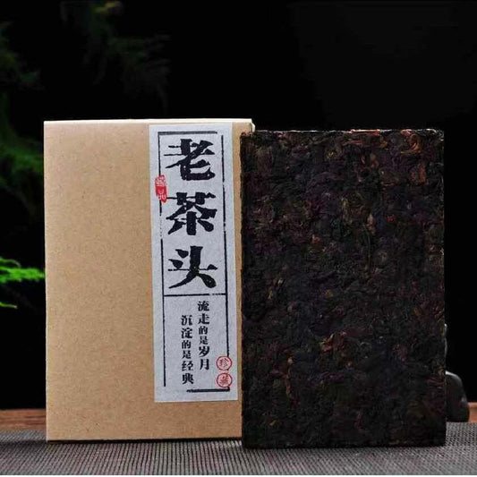 250g Pu-erh Ripe Tea Brick Laochatou Pu-erh Cooked Tea Yunnan Pu'er Black Tea