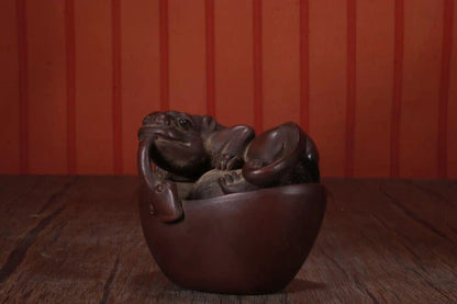 Beautiful chinese tea pet dragon pixiu zisha Clay Fun Gongfu mini Wealth yixing