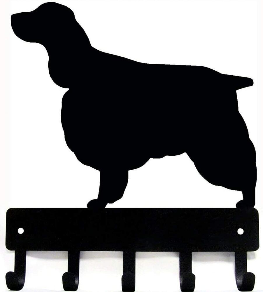 English Springer Spaniel - Key Rack & Dog Leash Hanger Metal Wall Art