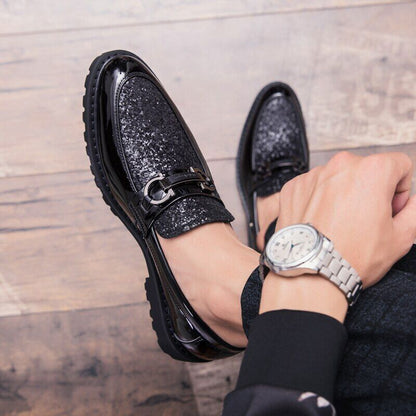 Men Shoes Gold Silver Men Casual Shoes Outdoor Slip on Party Club Shoes Men