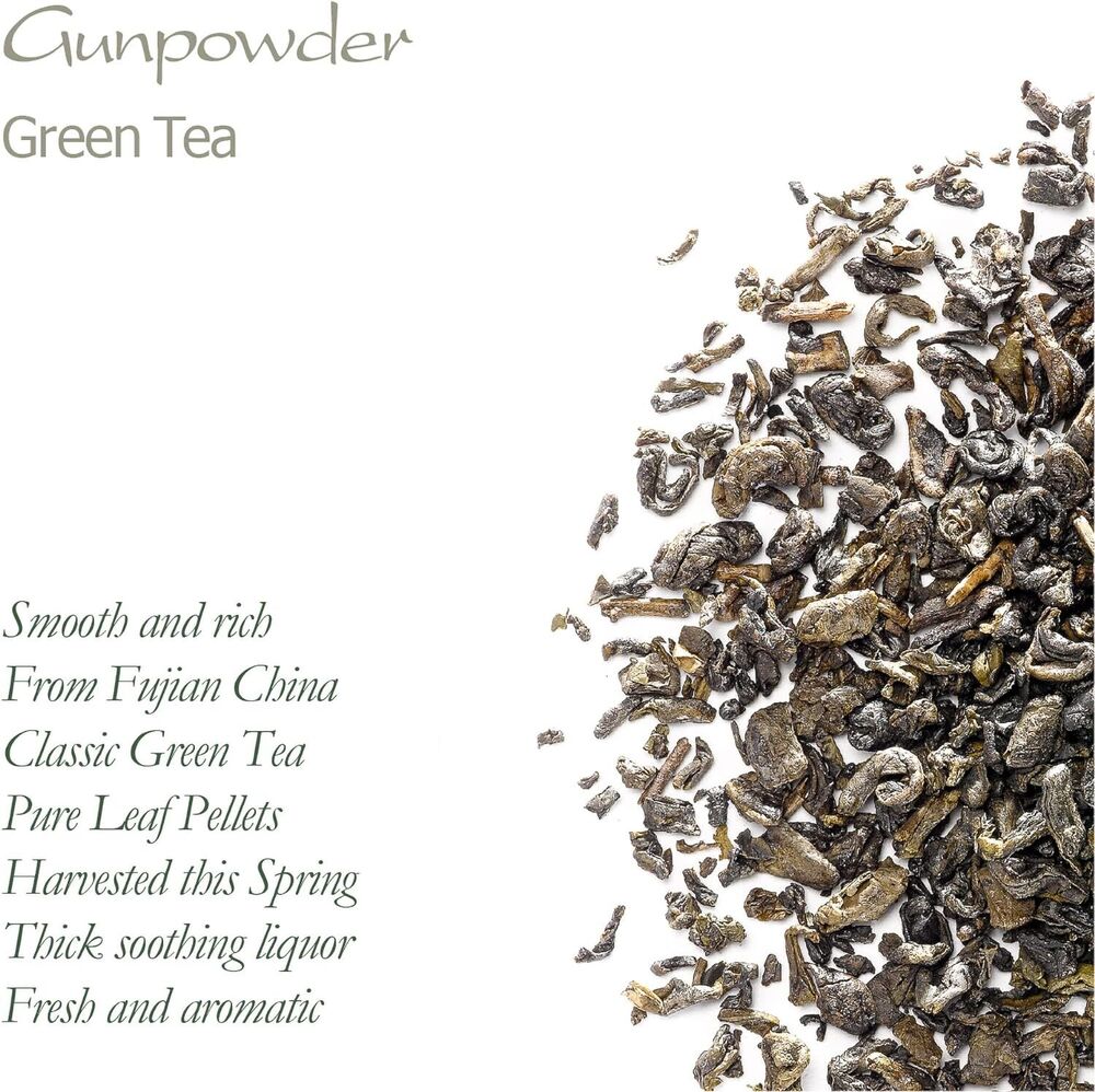 Gunpowder Green Tea from China - Heaven Tea - Pellet Tea - Zhu Cha Zhucha 100g