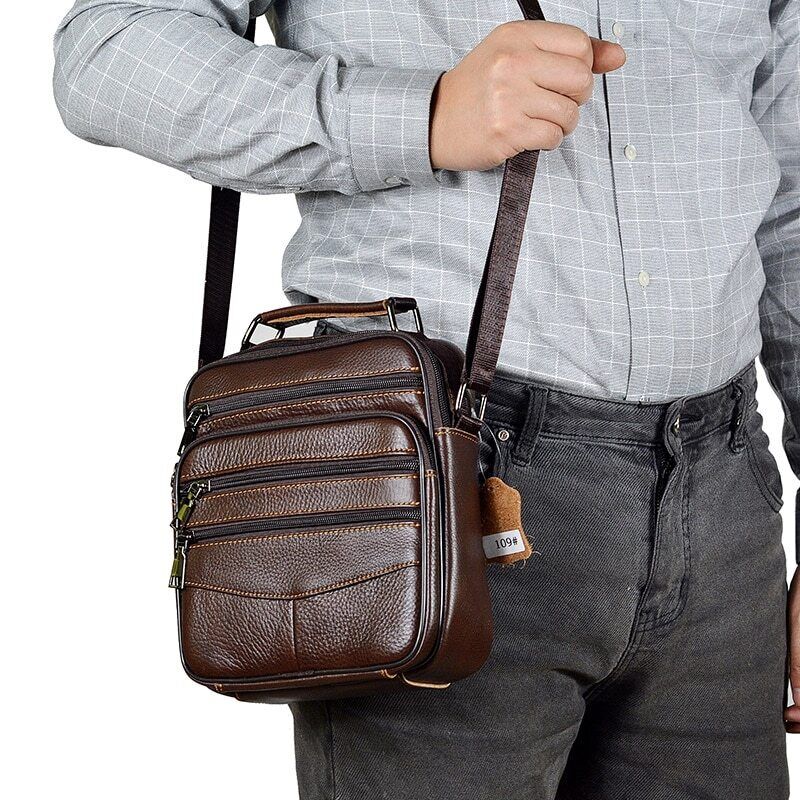 Men Bags Genuine Leather Handbags Man Male Crossbody Bag Shoulder Bag