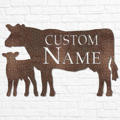 Custom Farmer Sign | Farmhouse Decor | Farm Animals Sign | Personalized Cow Sign