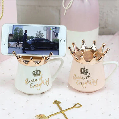 Ceramic Mug Coffee Mug Milk Cup Spoon Lids Coffee Tea Cup Water Mugs