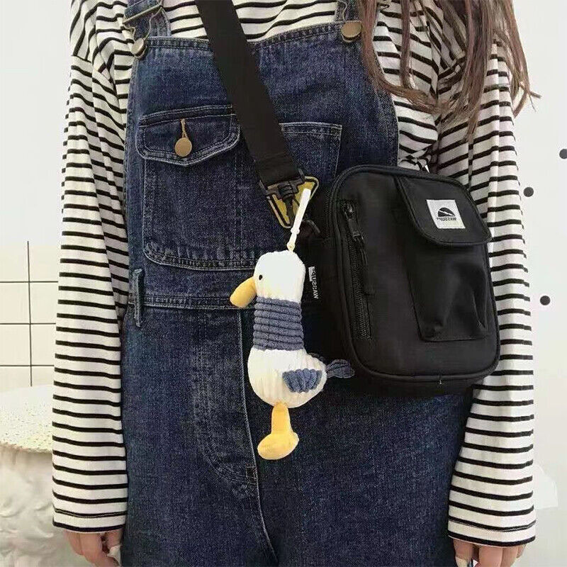 Cartoon Cute Plush Ugly Duck Keychain Toy Soft Key Ring Lady Girl Charm Bag Pend
