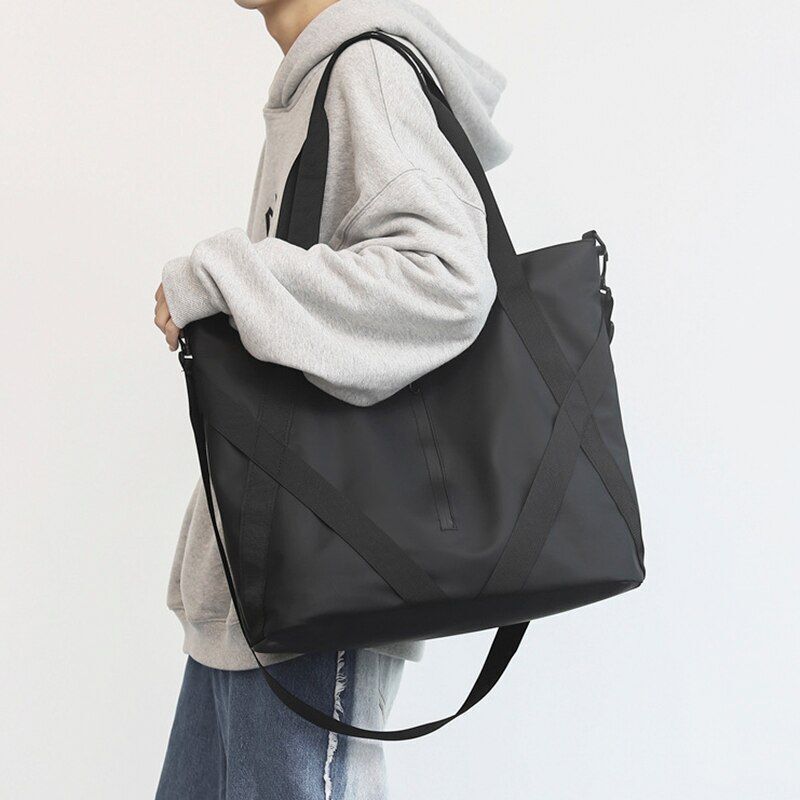Shopper Bag Nylon Waterproof Handbag Travel Crossbody Shoulder Purse 42*18*38 CM