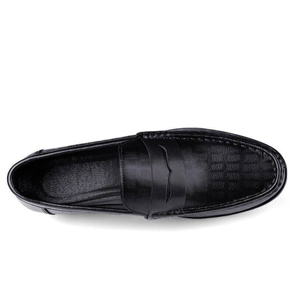 Autumn Spring Mens Loafers Shoes Leather Loafer Black Brown
