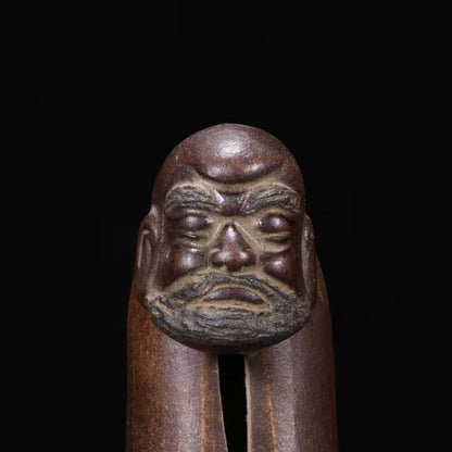 chinese tea pet zisha Clay statue Wealth yixing Bodhidharma buddha sculpture art