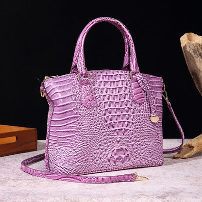 Women Patent Leather Crocodile Handbag Sling Satchel Tote Shoulder Bag Party Bag