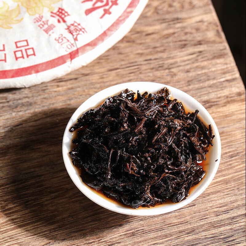 357g Yunnan Puerh Ripe Tea 2008 Year Pu-erh King Cooked Tea Cake Pu'er Black Tea